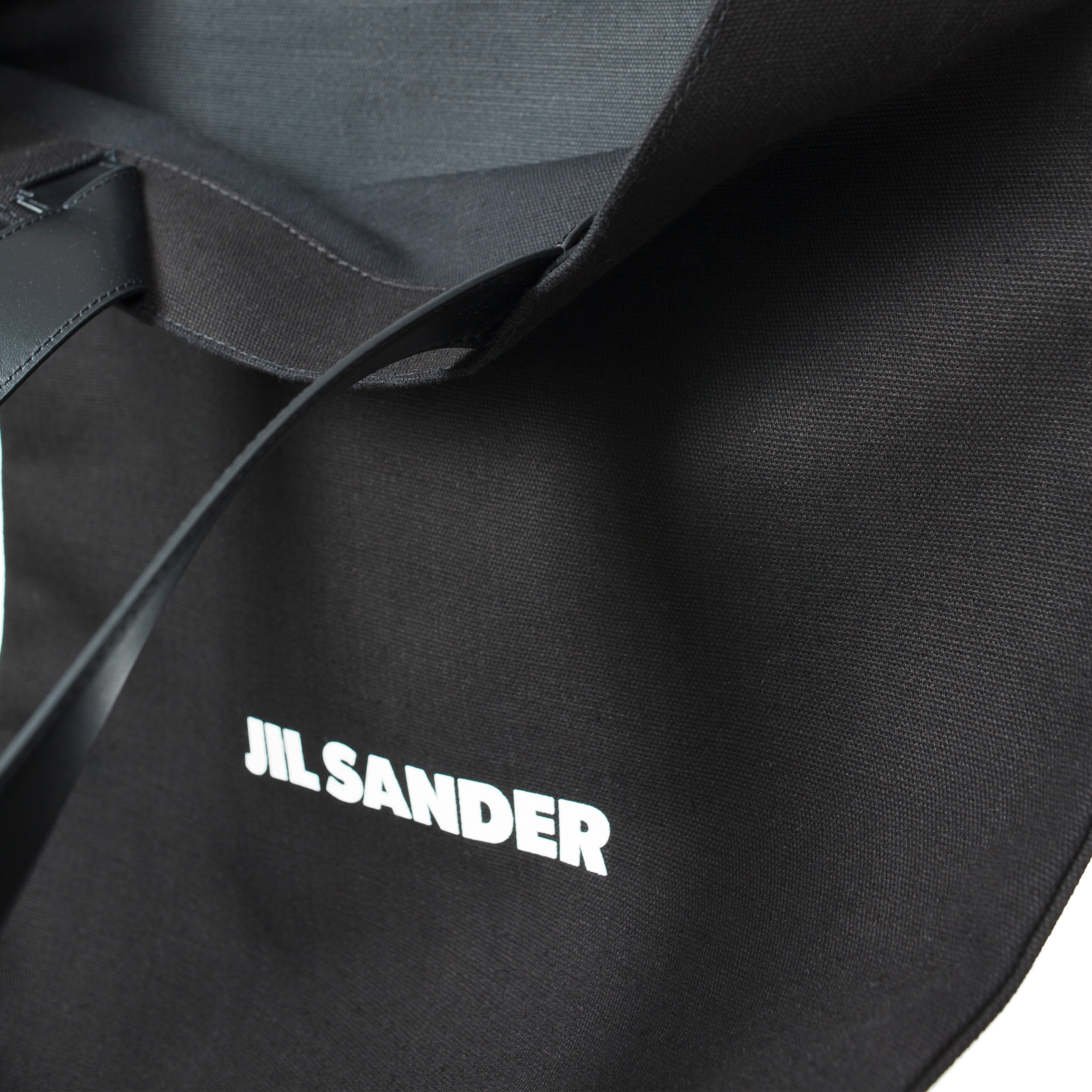 JIL SANDER LOGO PRINT SHOPPER BAG